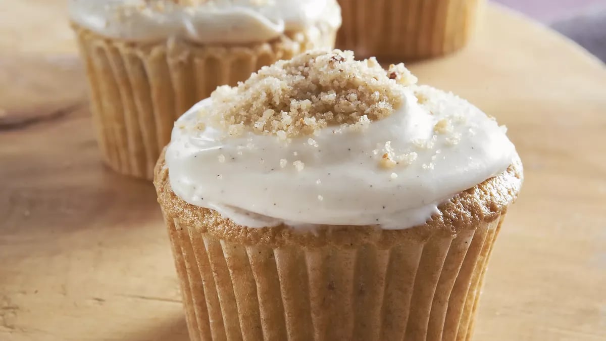 Brown Sugar-Pecan Cupcakes