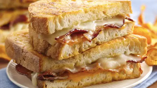 Beer Battered Grilled Cheese Sandwiches 