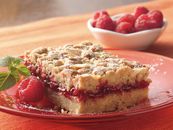 General Mills Foodservice | Raspberry Oatmeal Bars - Soft and Bite-Sized (Level 6)