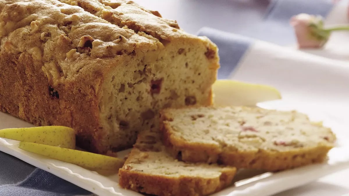 Pear-Rhubarb Quick Bread