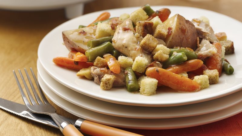 Slow-Cooker Chicken and Stuffing Pot Pie