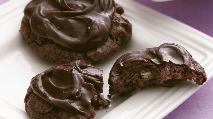 Fudgy Frosted Brownie Cookies