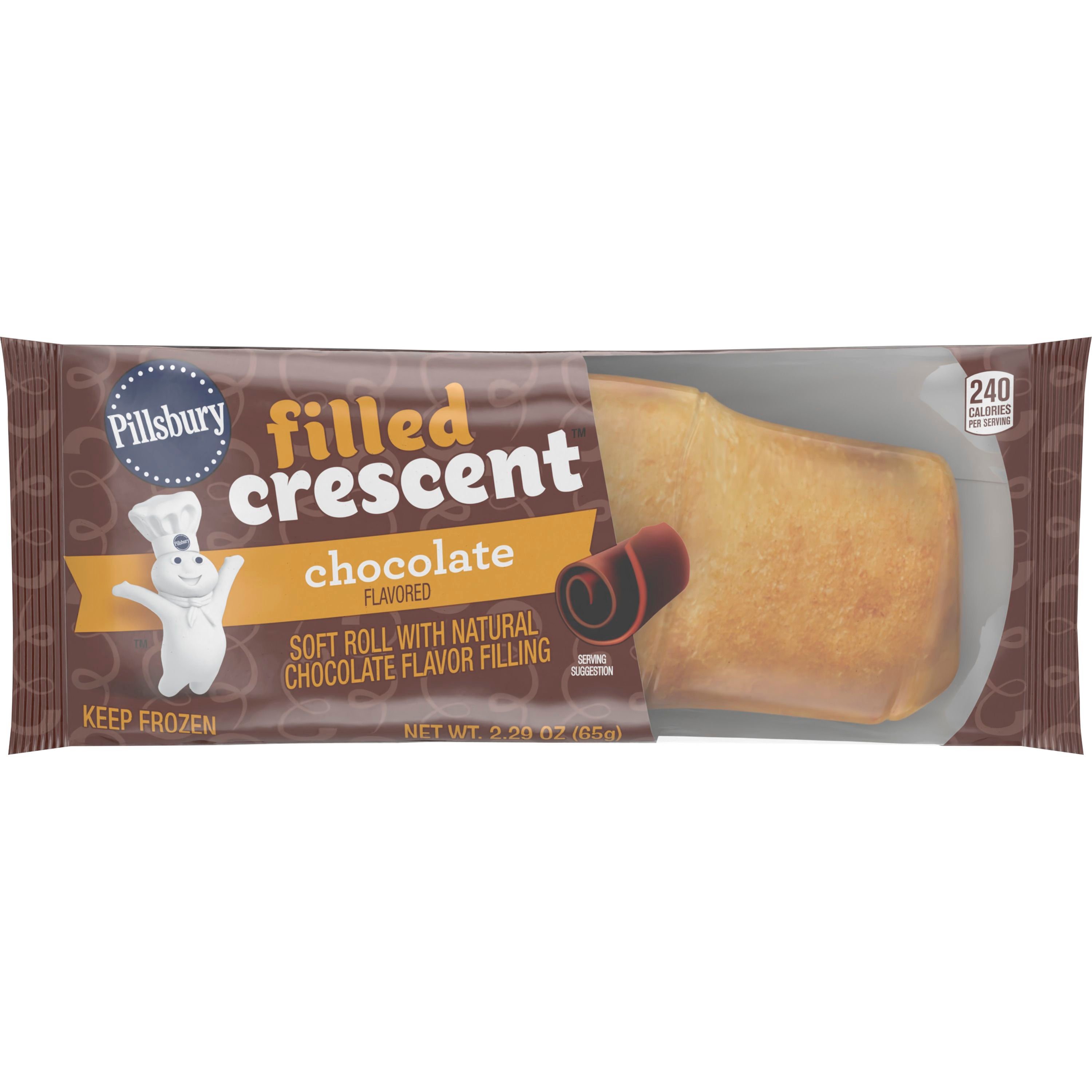 Front - 3D Pillsbury(TM) Frozen Filled Crescent Chocolate 2.29 oz