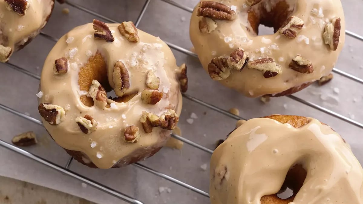 Salted Caramel Doughnuts