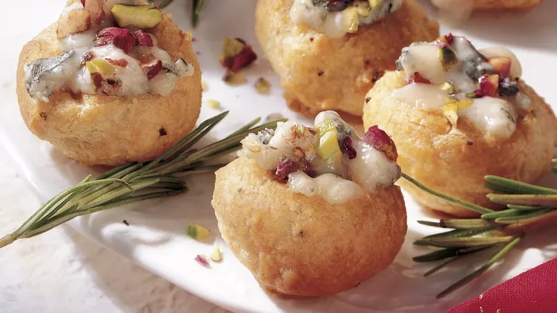 Gorgonzola and Rosemary Cream Puffs