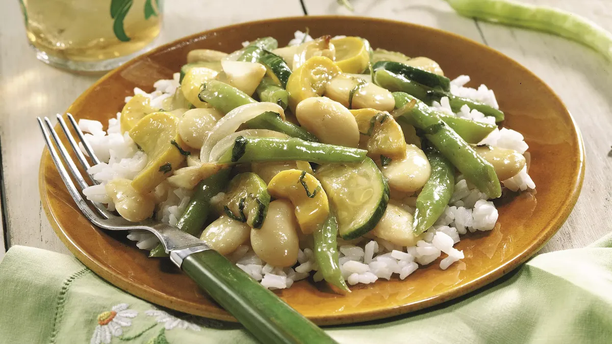 Summer Squash and Bean Sauté