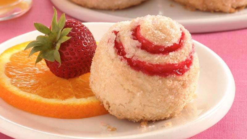 Strawberry Roly-Polies