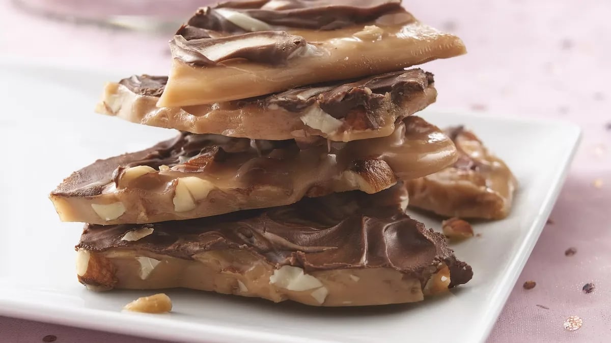 Chocolate Swirl Almond Toffee