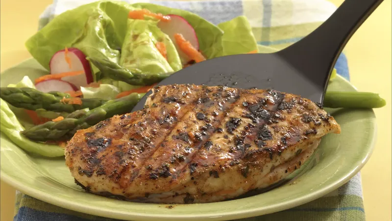 Sage and Garlic Grilled Chicken Breasts Recipe - BettyCrocker.com