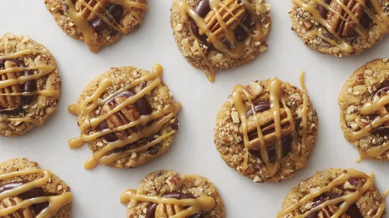 Chocolate Chip Turtle Cookies