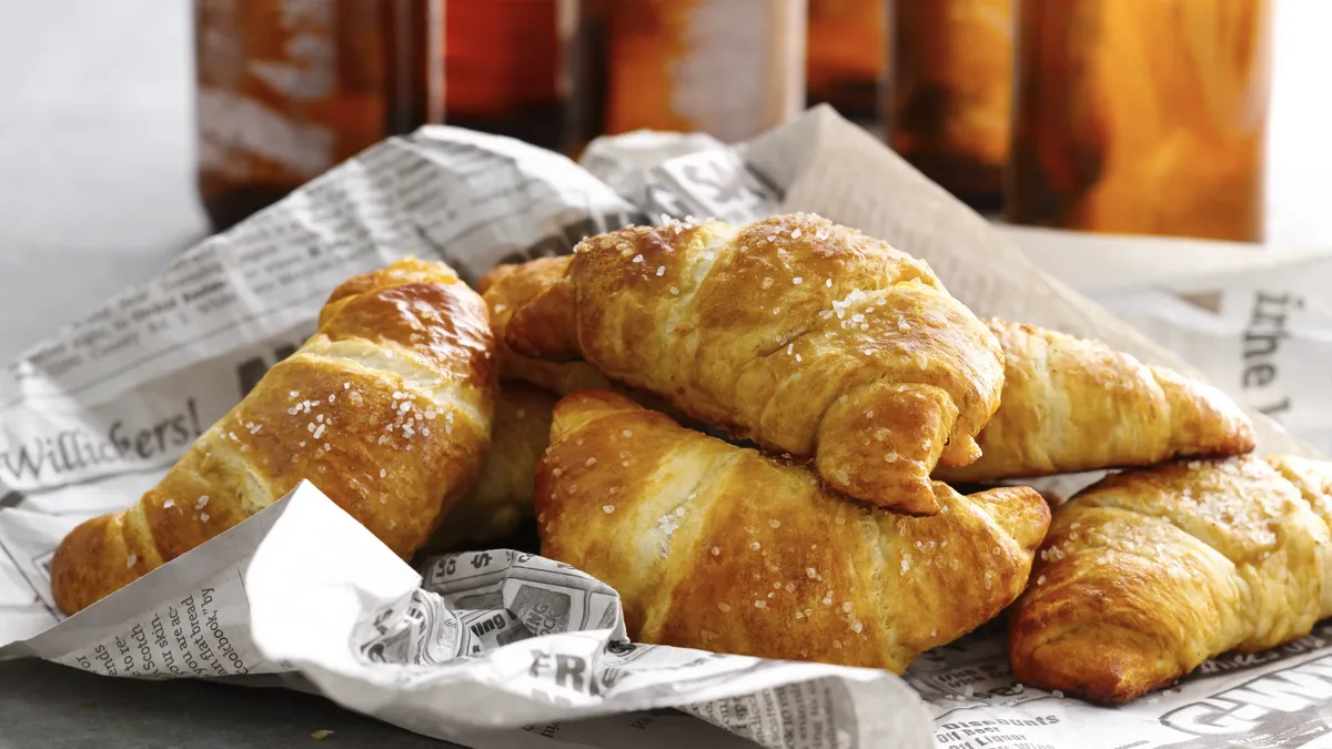 Salted Beer Pretzel Crescents