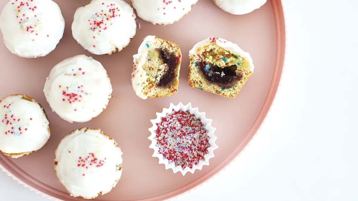 Frosted Strawberry Tart Cookie Cups