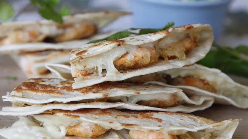 Parmesan Shrimp Quesadillas