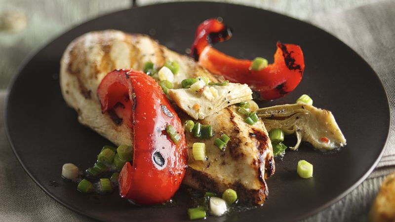 Chicken with Peppers and Artichokes