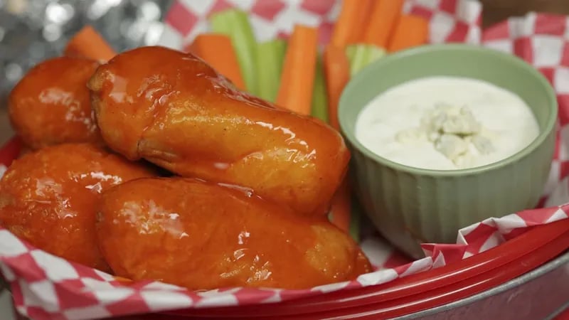 Buffalo Chicken Mozzarella Sticks