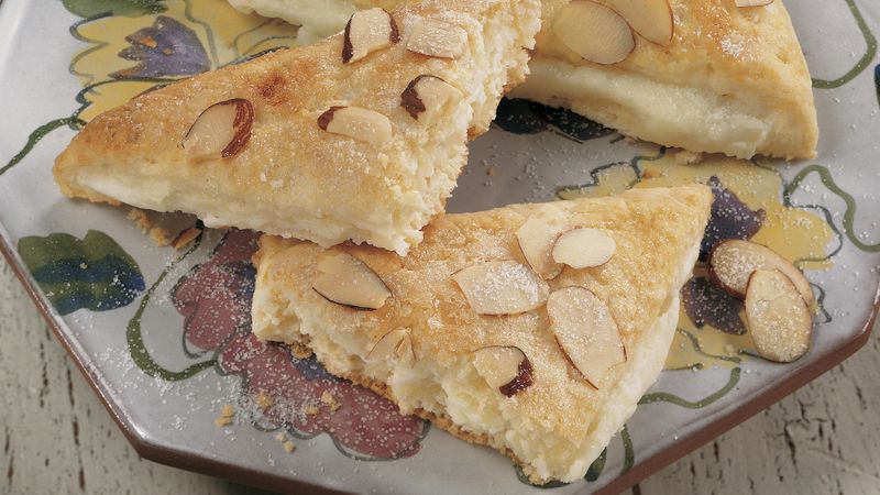 Almond-Cream Cheese Triangles