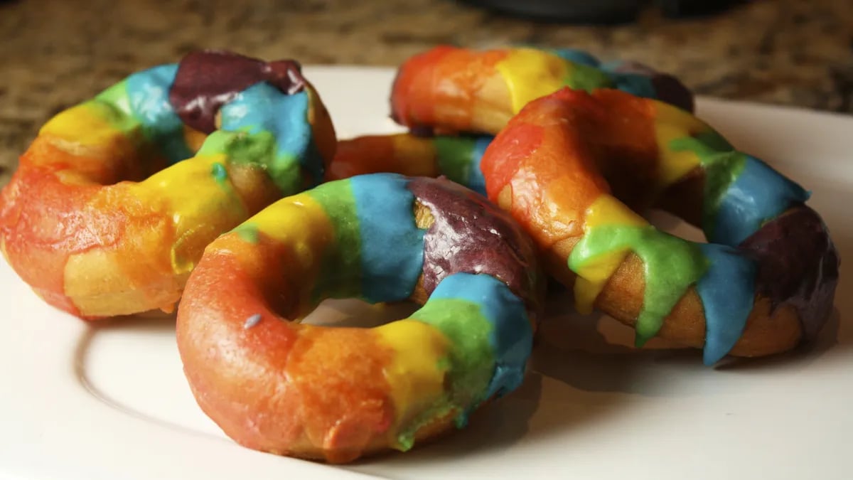 Rainbow Donuts