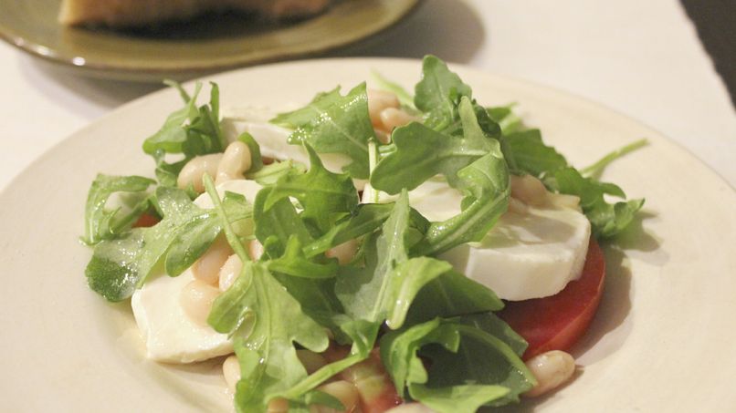 White Bean, Tomato and Cheese Salad