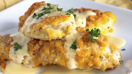 Crispy Cheddar Chicken Recipe - Tablespoon.com