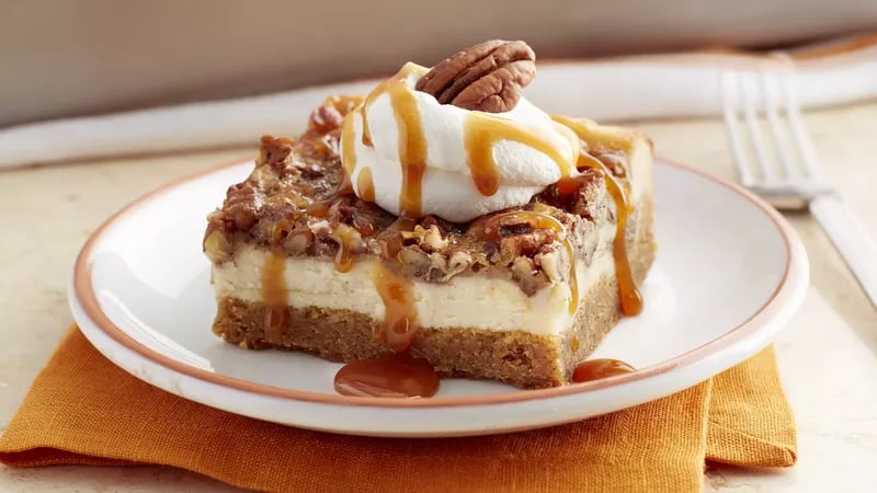 Pumpkin Pecan Cheesecake Cookie Bars