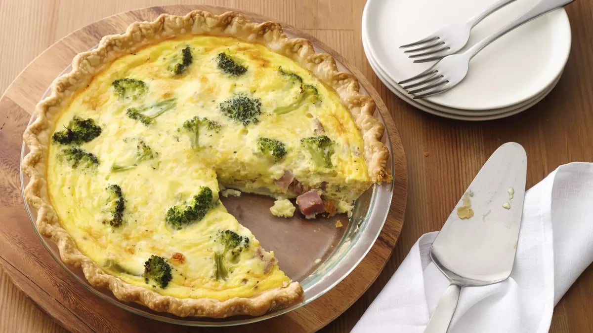 Ham and Broccoli Quiche