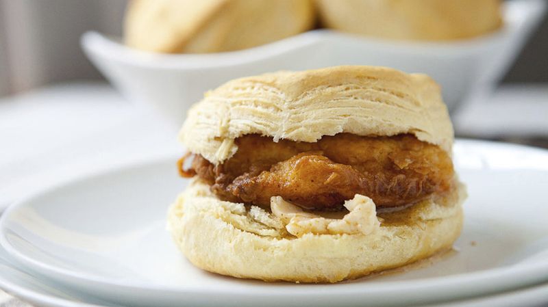 Southern Fried Chicken Biscuit Sandwiches