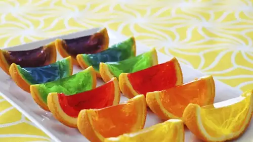 Rainbow Gelatin Orange Wedges-image