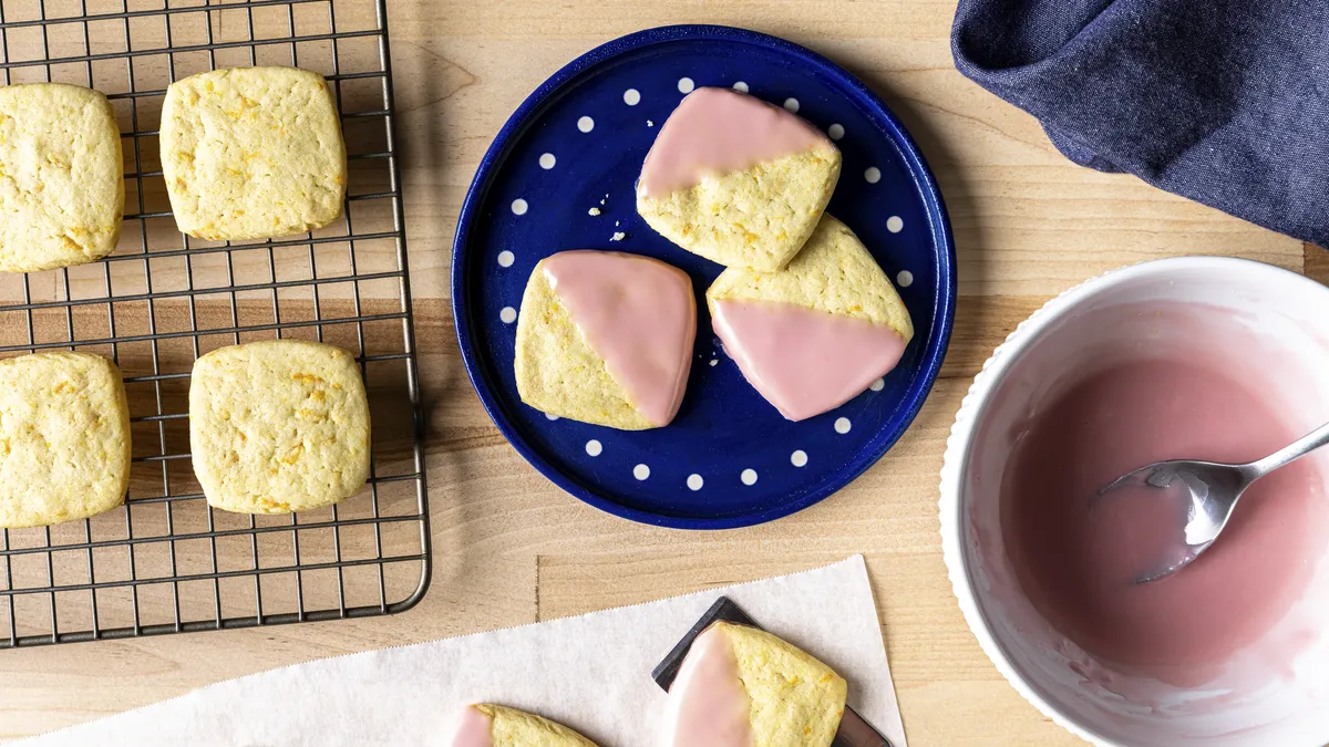 Blood Orange Glazed Cookies