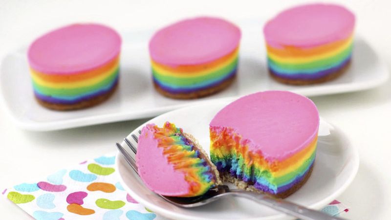 Rainbow Cheesecake Easter Eggs