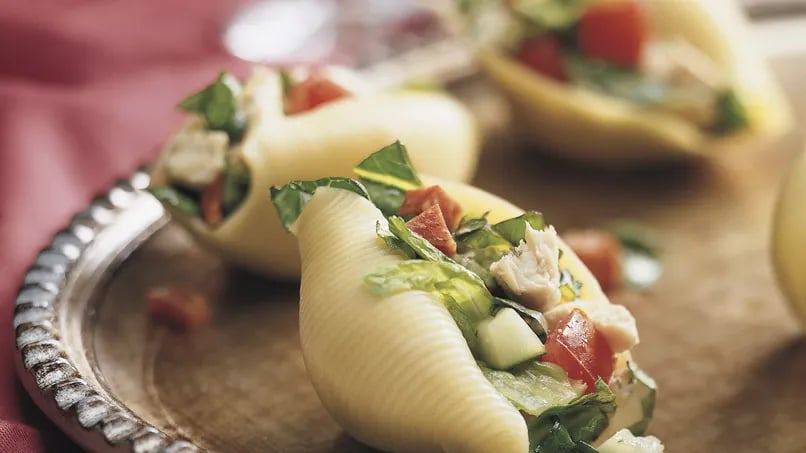 Italian Chop Salad in Shells