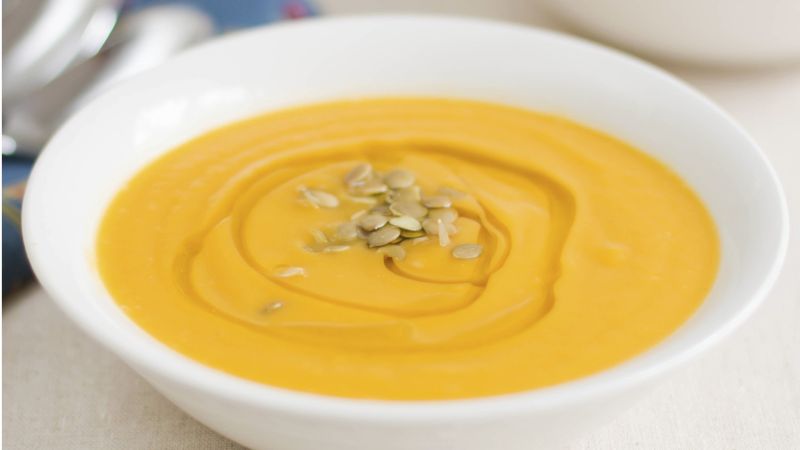 Cream of Pumpkin Soup with Orange