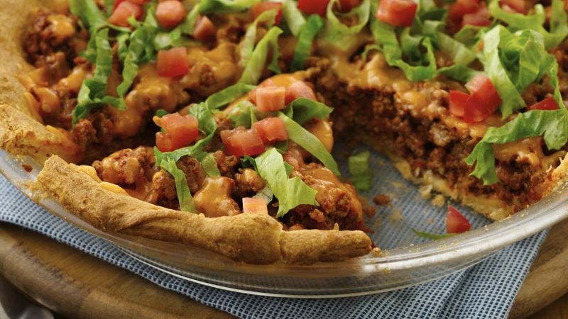 Easy Crescent Taco Bake