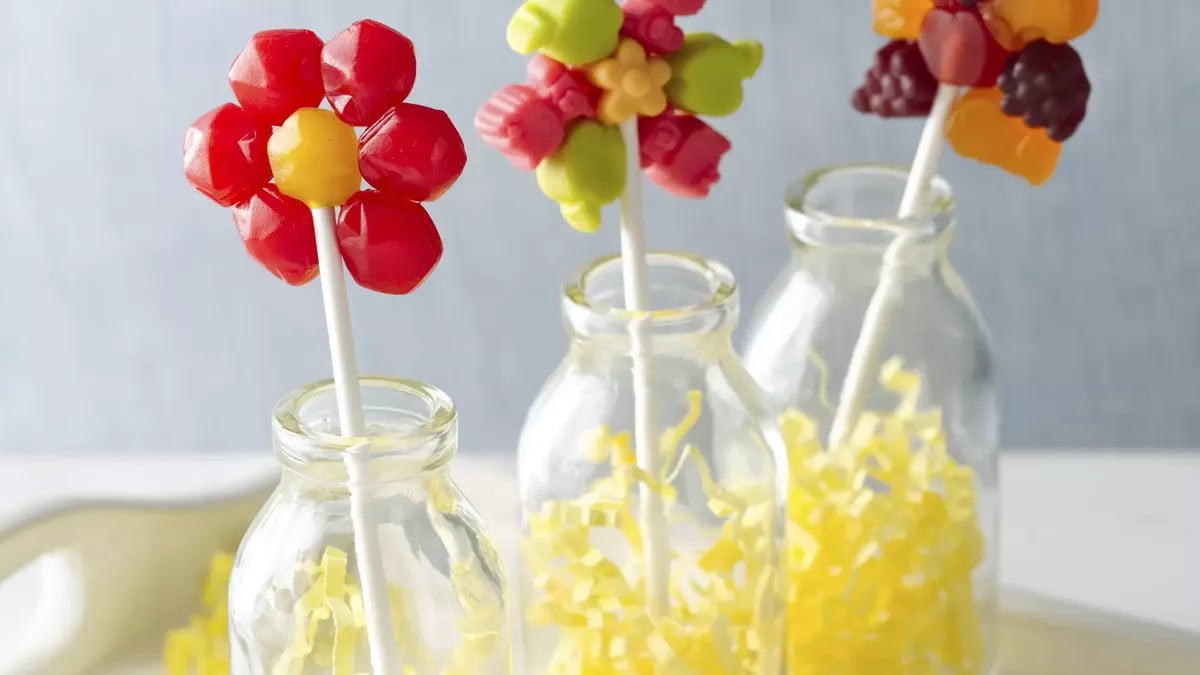 Fruit Flavored Snack Flower Pop 