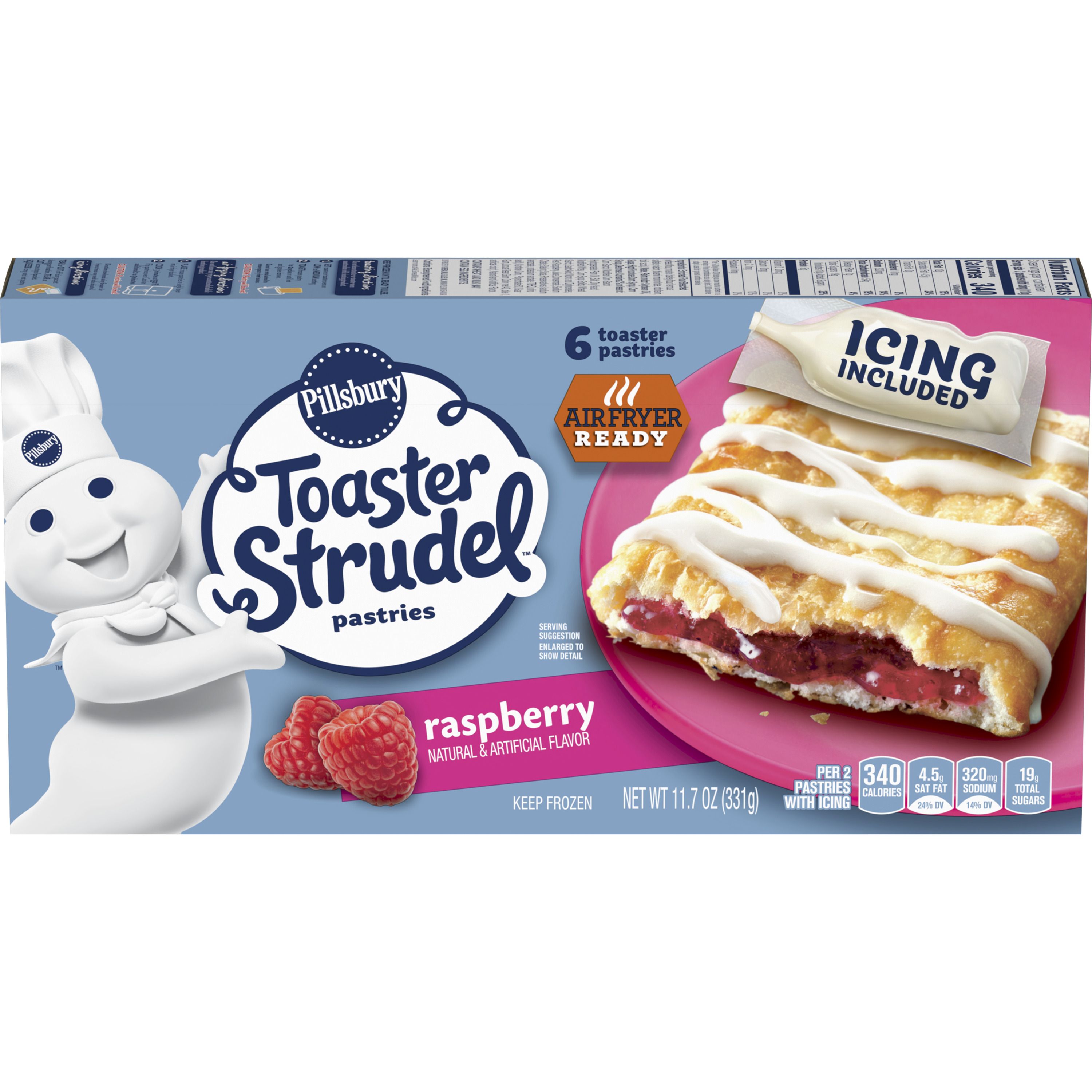 Pillsbury™ Raspberry Toaster Strudel™ - Front