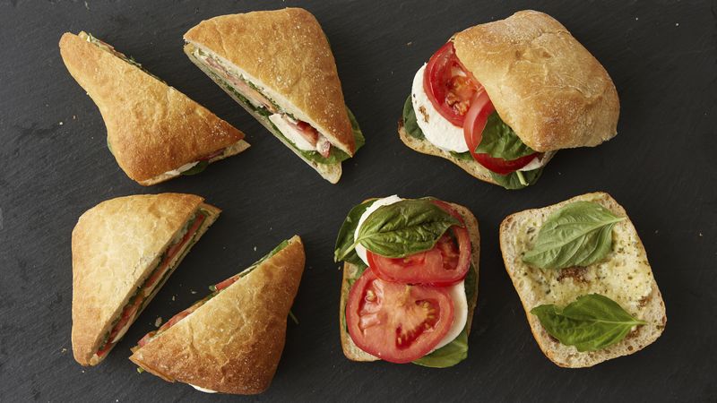 Easy Caprese Picnic Sandwiches