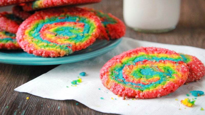 Rainbow Swirl Sugar Cookies