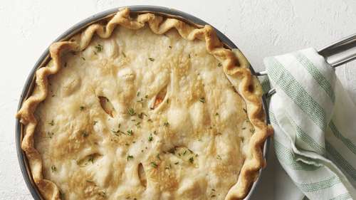 Creamy Chicken and Fall Vegetable Skillet Pot Pie-image