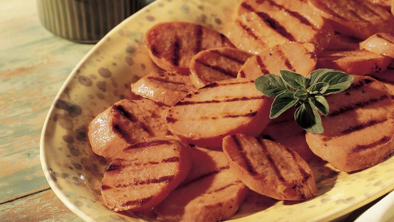 Grilled Sweet Potato Slices