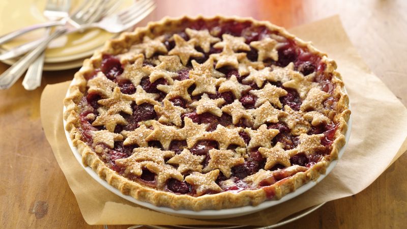 Starstruck Raspberry-Almond Pie