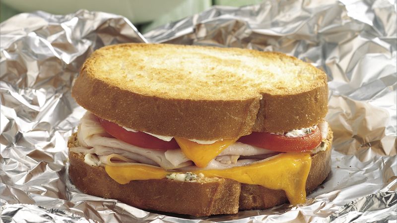 Turkey and Cheese Packet Sandwiches