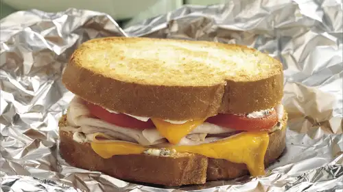 Turkey and Cheese Packet Sandwiches