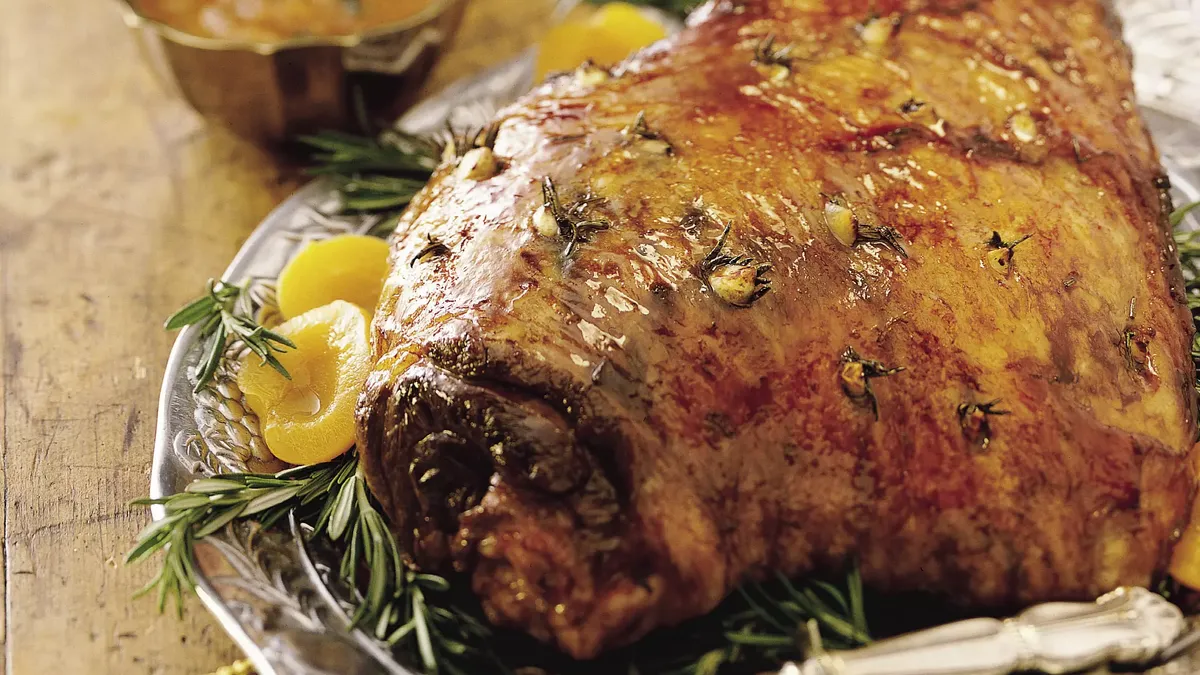 Apricot- and Rosemary-Marinated Leg of Lamb