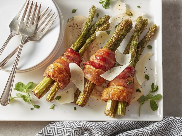 Bacon and Biscuit-Wrapped Asparagus