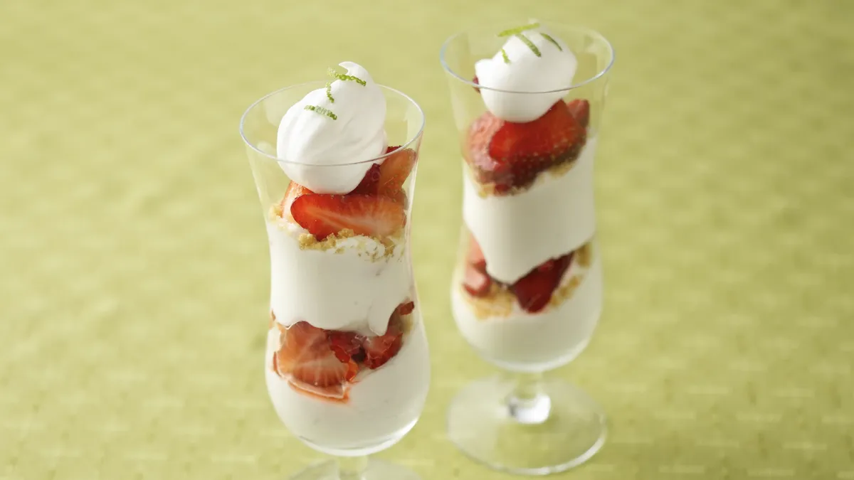 Key Lime Strawberry Parfaits
