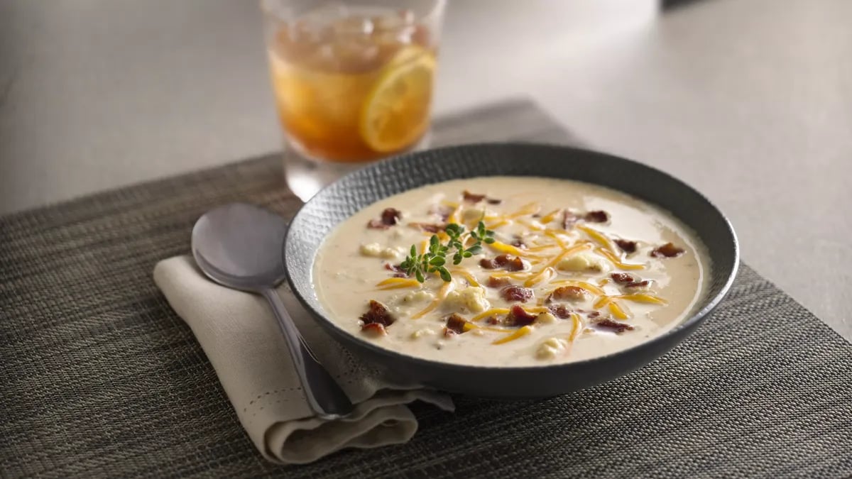 Pan-Roasted Cauliflower Soup