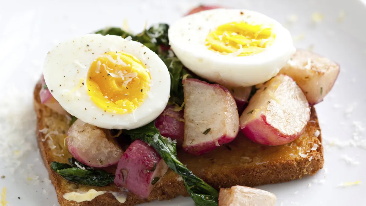 Butter-Braised Radish Open-Face Sandwiches