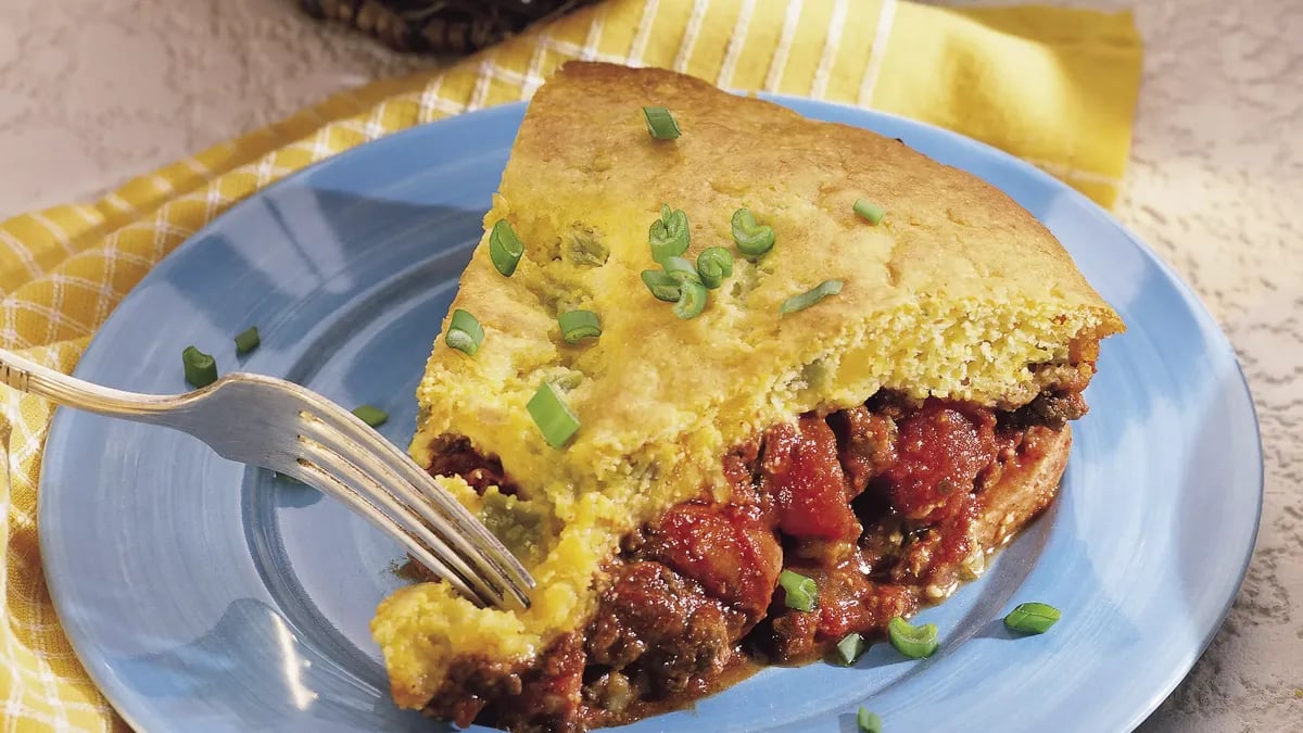 Chili Corn Dog Pie