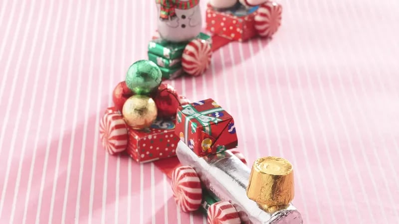 Holiday Candy Trains