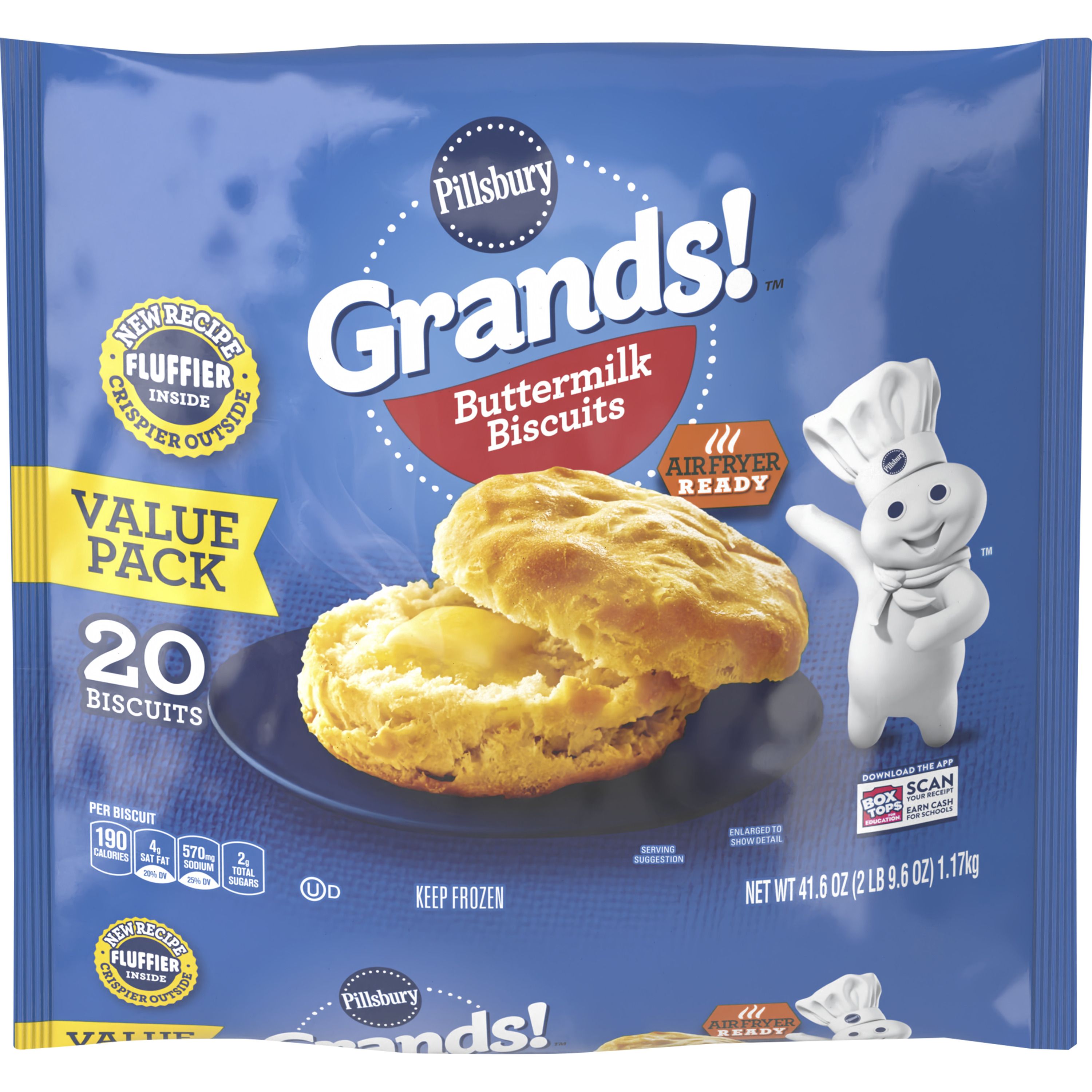 Grands!™ Buttermilk Frozen Biscuits (20 count) - Front