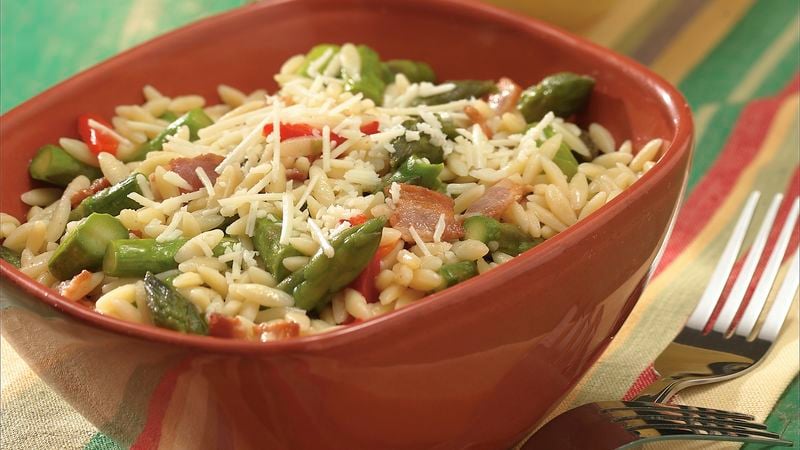 Orzo with Bacon and Asparagus